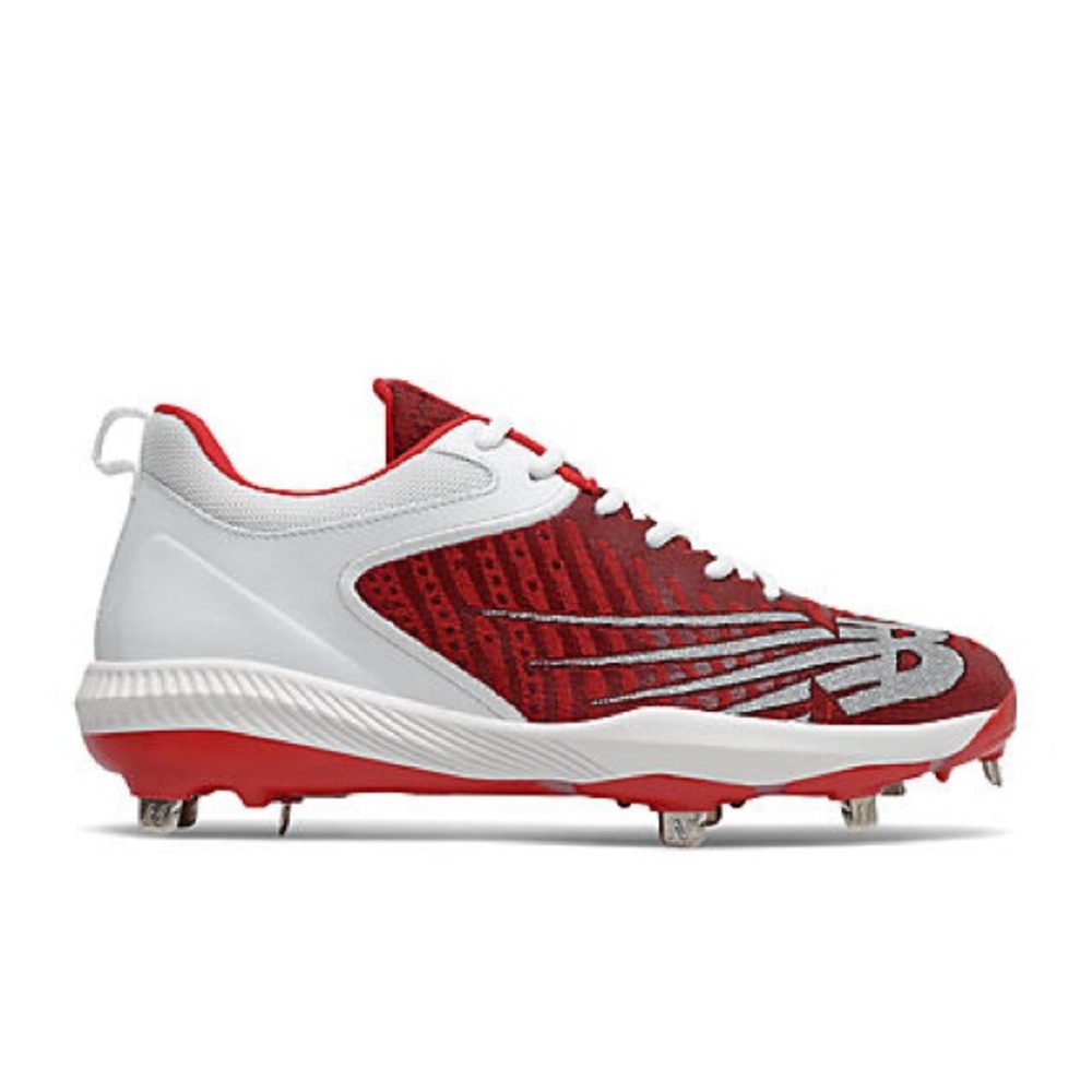 New Balance Men’s Red FuelCell 4040 v6 Metal Cleat Size:12